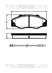 Brake Pad Set, disc brake (8110 25023)