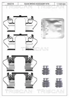 Accessory Kit, disc brake pad (8105 241629)