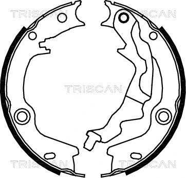 Brake Shoe Set, parking brake (8100 43023)