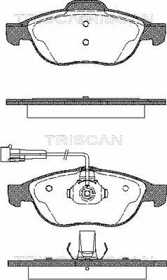 Brake Pad Set, disc brake (8110 12002)