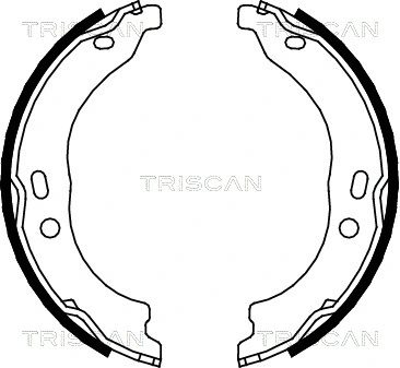 Brake Shoe Set, parking brake (8100 15024)