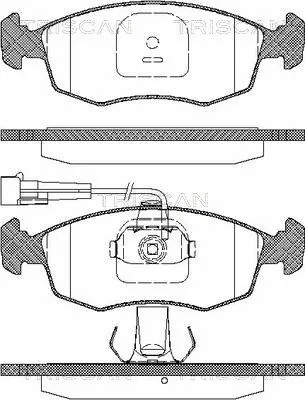 Brake Pad Set, disc brake (8110 15015)