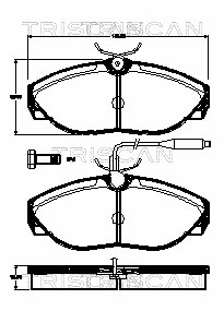 Brake Pad Set, disc brake (8110 10554)