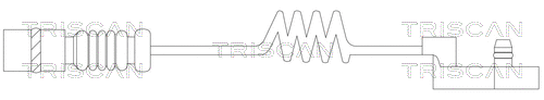 Warning Contact, brake pad wear (8115 23001)