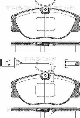 Brake Pad Set, disc brake (8110 15030)