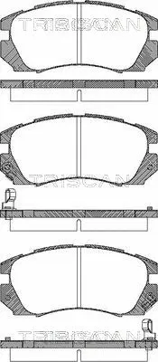 Brake Pad Set, disc brake (8110 68175)