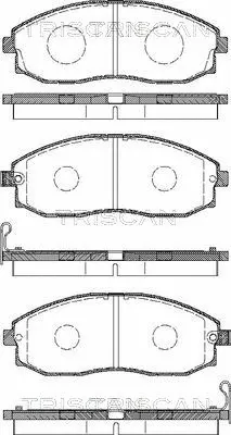 Brake Pad Set, disc brake (8110 43008)