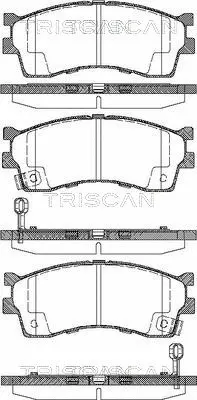 Brake Pad Set, disc brake (8110 18008)