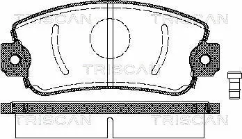Brake Pad Set, disc brake (8110 15505)