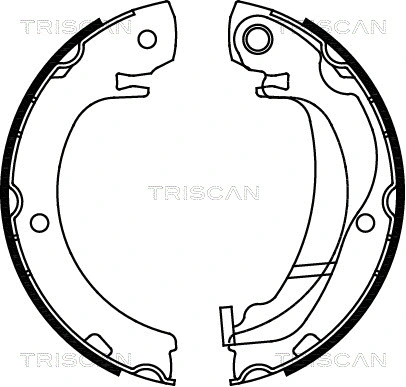 Brake Shoe Set, parking brake (8100 13047)