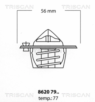 Thermostat, coolant (8620 7977)