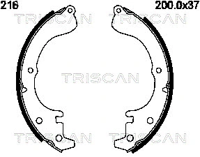 Brake Shoe Set (8100 10216)