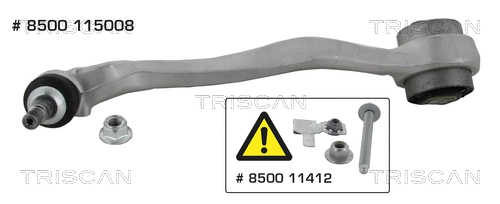 Control/Trailing Arm, wheel suspension (8500 115008)