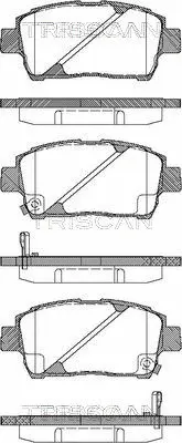 Brake Pad Set, disc brake (8110 13033)