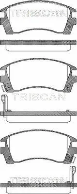 Brake Pad Set, disc brake (8110 14004)