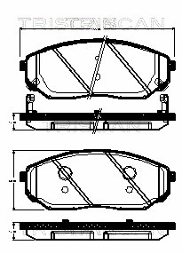 Brake Pad Set, disc brake (8110 18013)