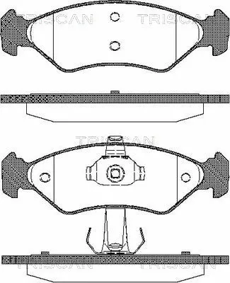 Brake Pad Set, disc brake (8110 16168)