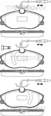 Brake Pad Set, disc brake (8110 28023)