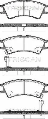 Brake Pad Set, disc brake (8110 43007)