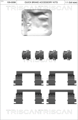 Accessory Kit, disc brake pad (8105 241627)