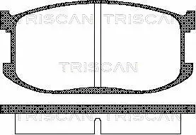 Brake Pad Set, disc brake (8110 50060)