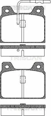 Brake Pad Set, disc brake (8110 28723)