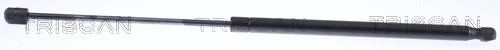 Gas Spring, boot/cargo area (8710 15204)