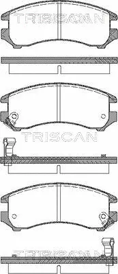 Brake Pad Set, disc brake (8110 10887)