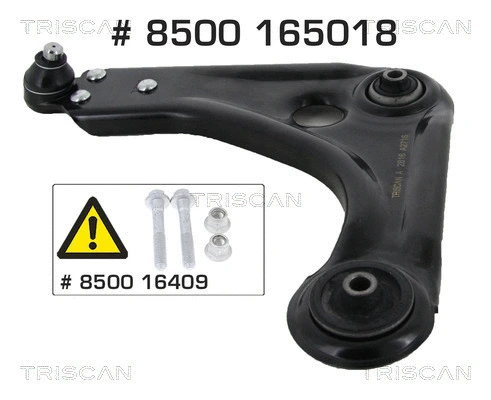 Control/Trailing Arm, wheel suspension (8500 165018)