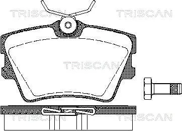 Brake Pad Set, disc brake (8110 29014)
