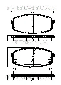 Brake Pad Set, disc brake (8110 18016)