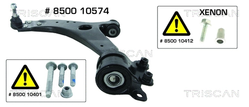 Control/Trailing Arm, wheel suspension (8500 10574)