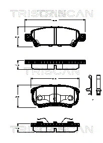 Brake Pad Set, disc brake (8110 42024)