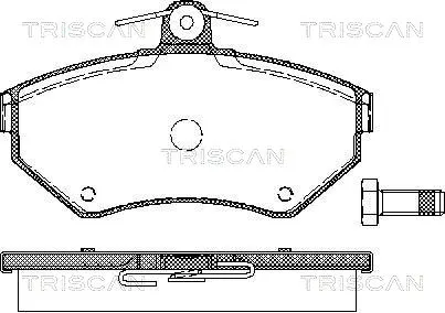Brake Pad Set, disc brake (8110 29010)
