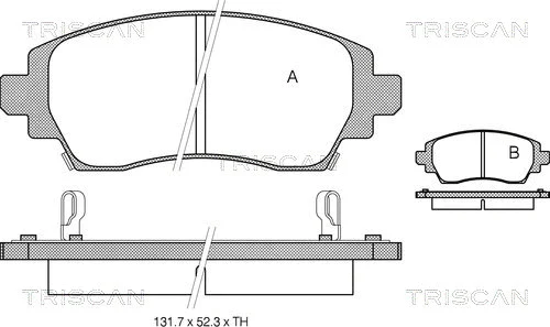 Brake Pad Set, disc brake (8110 13021)