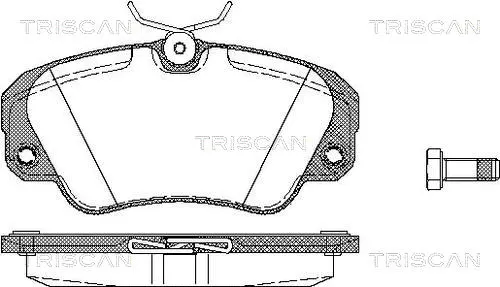 Brake Pad Set, disc brake (8110 24005)