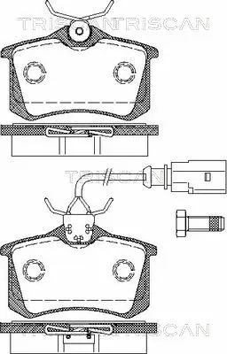 Brake Pad Set, disc brake (8110 29035)