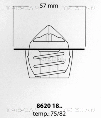 Thermostat, coolant (8620 1882)