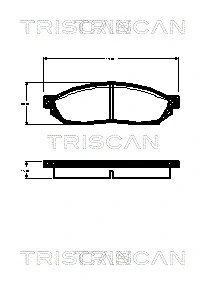 Brake Pad Set, disc brake (8110 40055)