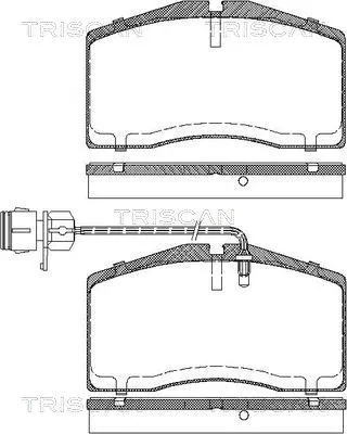 Brake Pad Set, disc brake (8110 29047)