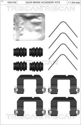 Accessory Kit, disc brake pad (8105 431655)