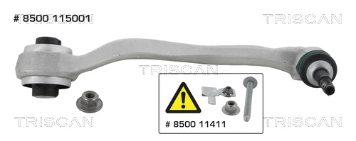Control/Trailing Arm, wheel suspension (8500 115001)