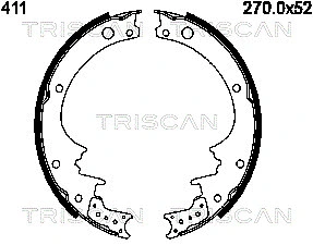 Brake Shoe Set (8100 14411)