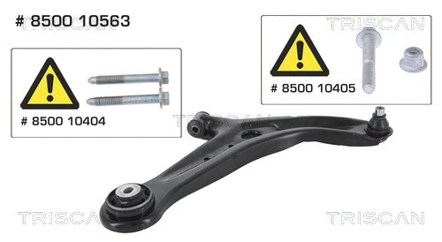 Control/Trailing Arm, wheel suspension (8500 10563)