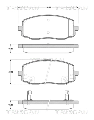 Brake Pad Set, disc brake (8110 18017)