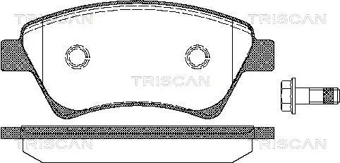 Brake Pad Set, disc brake (8110 25020)