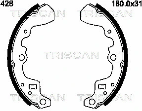 Brake Shoe Set (8100 69428)