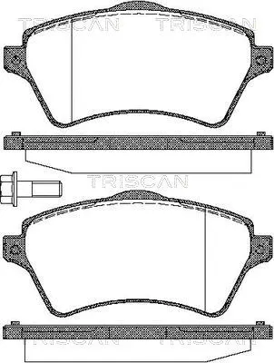 Brake Pad Set, disc brake (8110 17016)