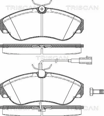 Brake Pad Set, disc brake (8110 15017)