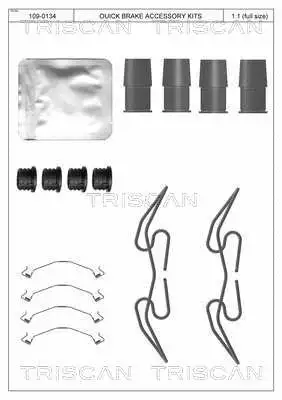 Accessory Kit, disc brake pad (8105 291633)